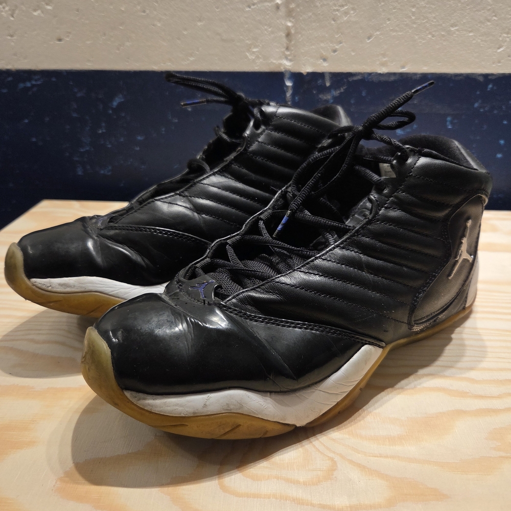 Jordan B-2rue - Black/Metallic Silver/Concord - Basketball Shoes (Size 12)